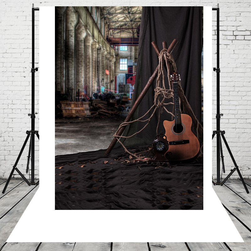 怀旧砖墙与木板的诗意 儿童摄影背景布中的时光故事